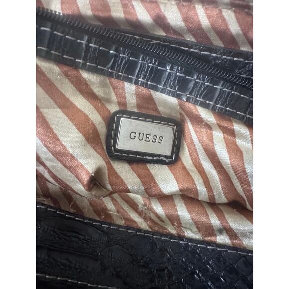 Guess Y2K Monogram Baguette Bag Vintage Logo Shoulder Purse Rare VTG 2000s - Picture 5 of 6